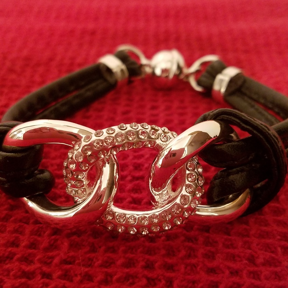 Black Leather Bracelet
